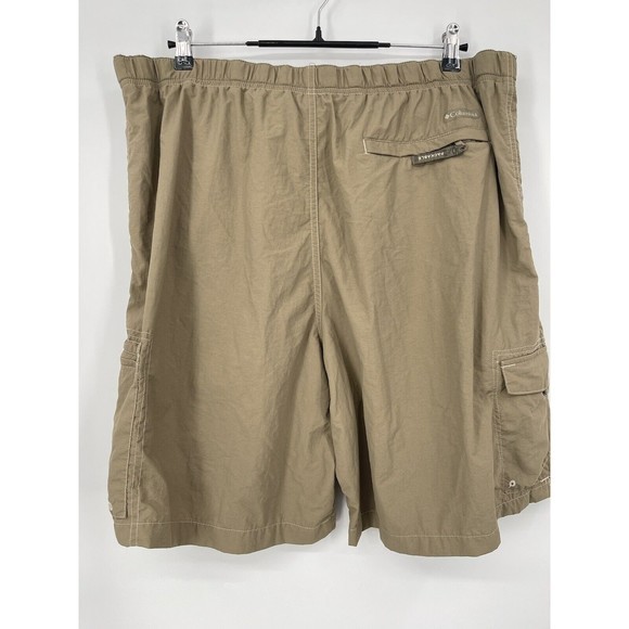 Columbia Men's Fishing Cargo Shorts XL Zipper Pockets Mesh Inside - Picture 5 of 7